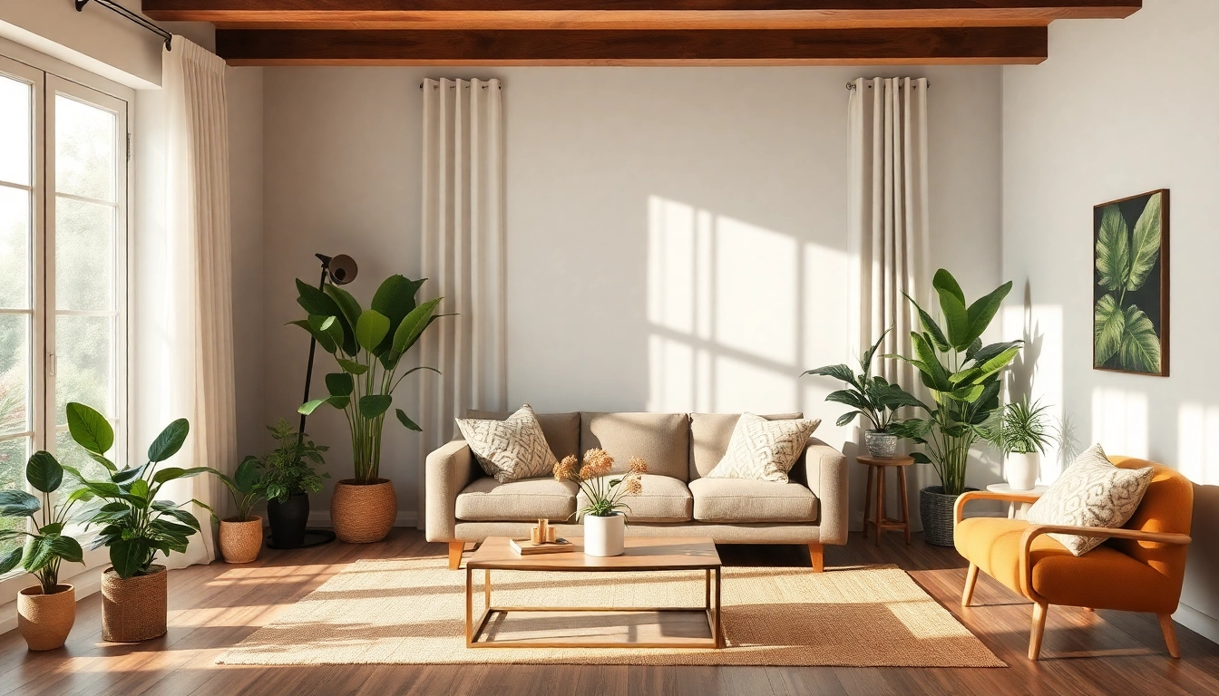 Enhance your space with ideas from lubiedom.pl, featuring a beautifully styled living room filled with plants and a cozy vibe.