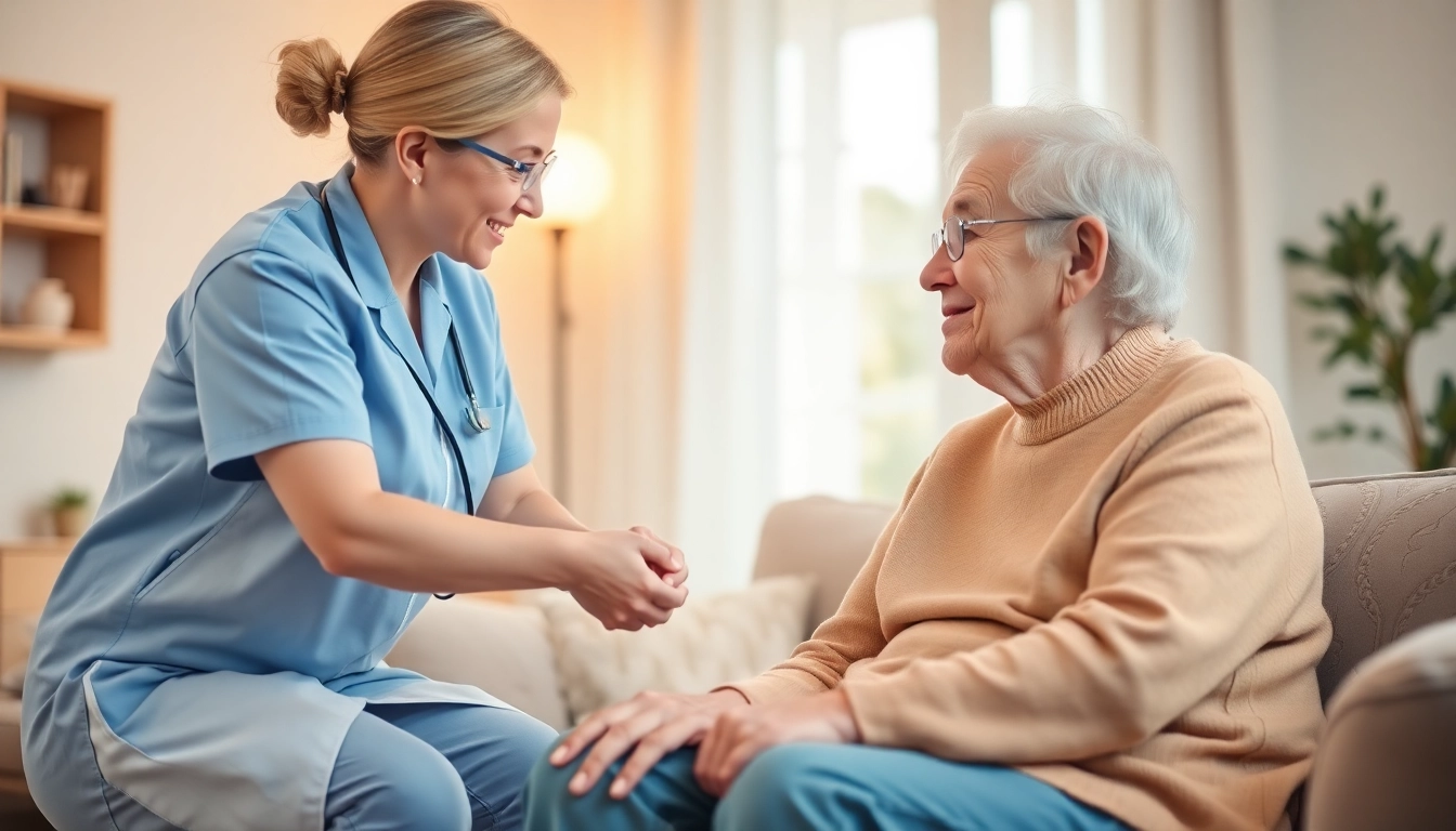 Caregiver providing essential support in Castrop-Rauxel's pflegedienst setting, fostering a comforting atmosphere.