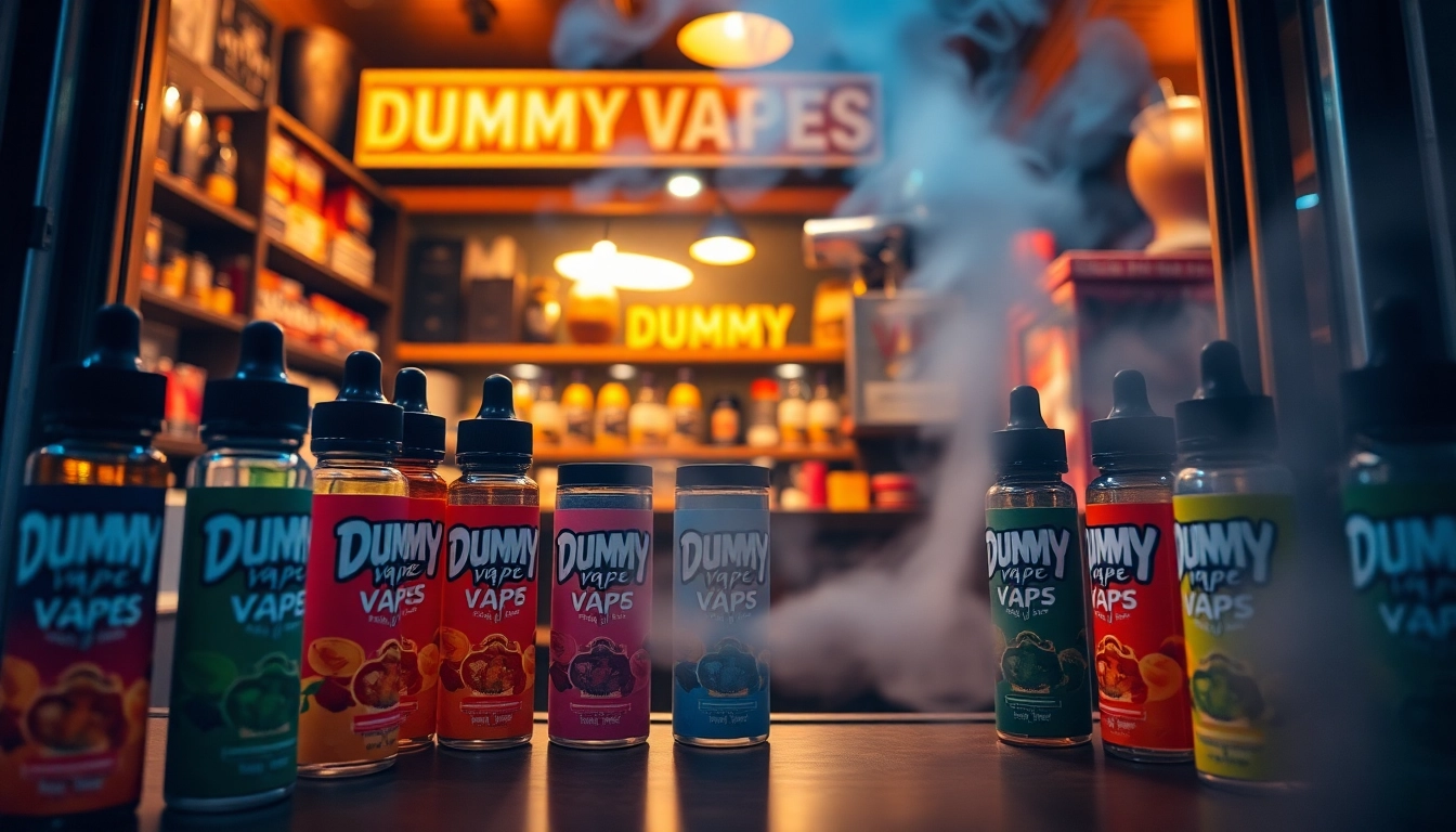 Find prominent dummy vapes near me in an inviting vape shop display with vibrant flavors and stylish designs.