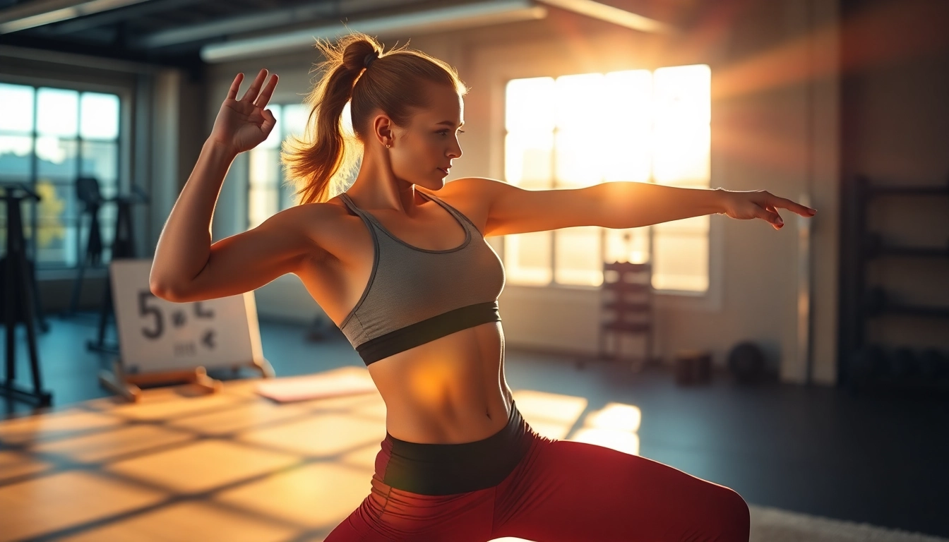 Enhance musclerecovery through effective post-workout stretching techniques in a vibrant gym setting.