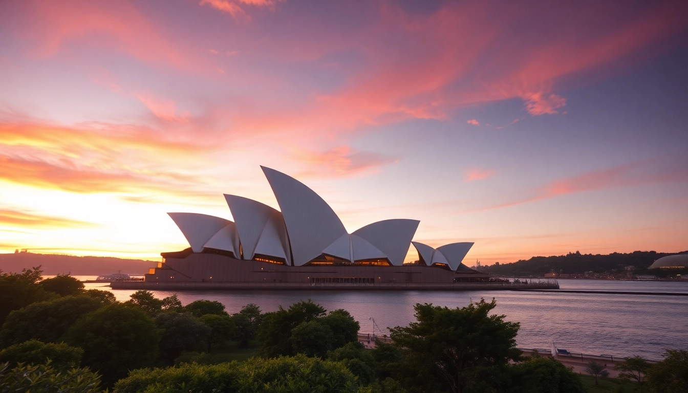Create stunning visuals with AI image generator Australia in a serene Sydney Opera House setting.
