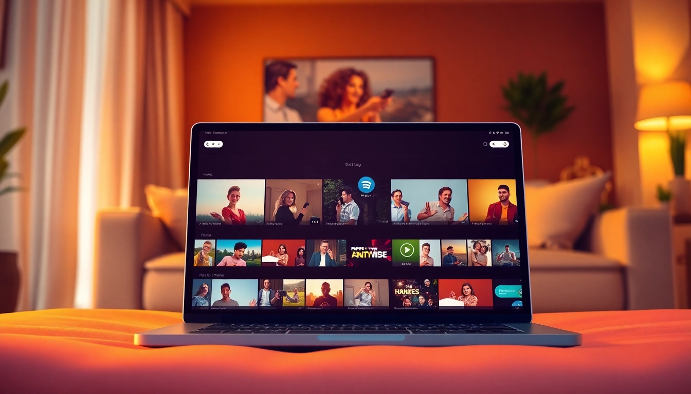 Discover top streaming services offering a free streaming trial in a cozy setting with vibrant colors.
