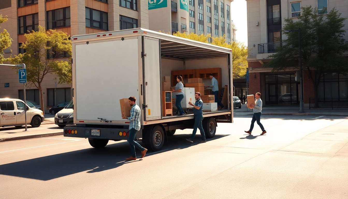 Efficient Umzug Fürth with professional movers loading a truck, showcasing expert organization.