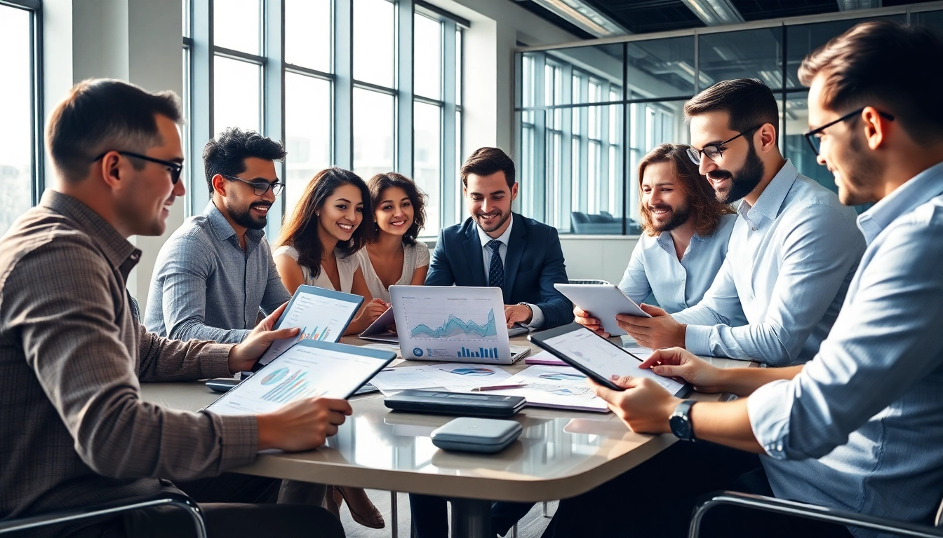 Evaluate competitor pricing research with a focused business team analyzing market strategies.