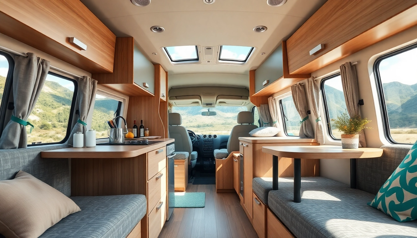 Designing the perfect campervan interior for family adventures.