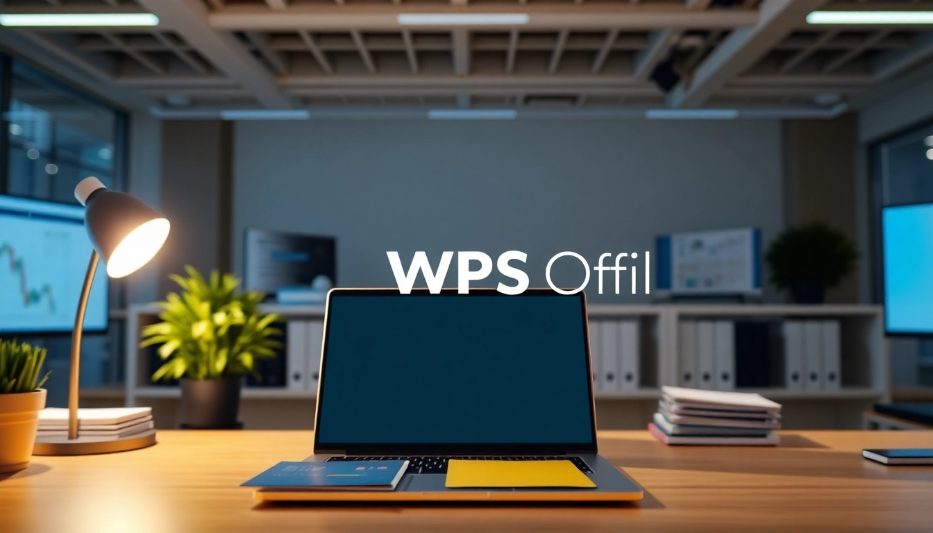 Download WPS Office字体 with user-friendly interface showcased on a vibrant digital workspace.