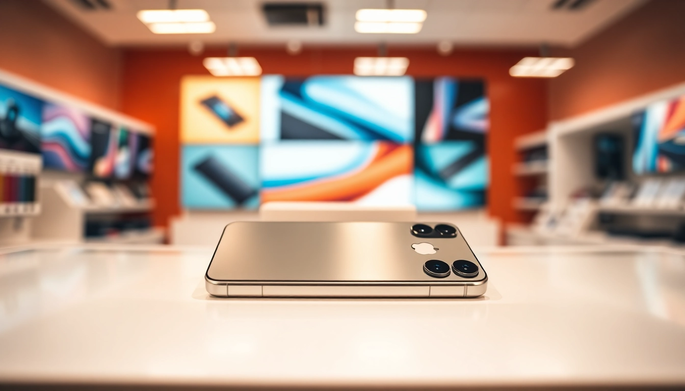 Buy iPhone Pro Max showcased in a modern display highlighting its premium features.