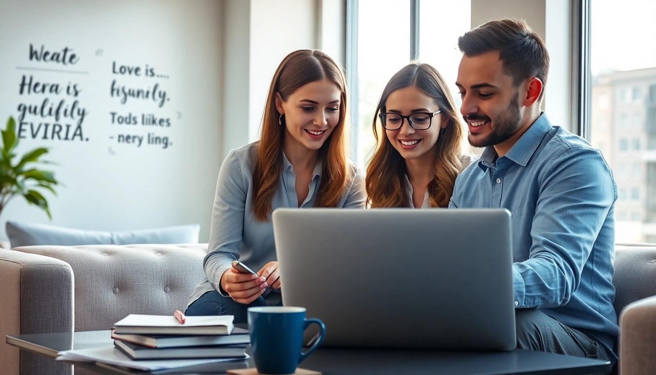 Virtual Assistants engaged in a productive meeting with digital tools and a collaborative atmosphere.