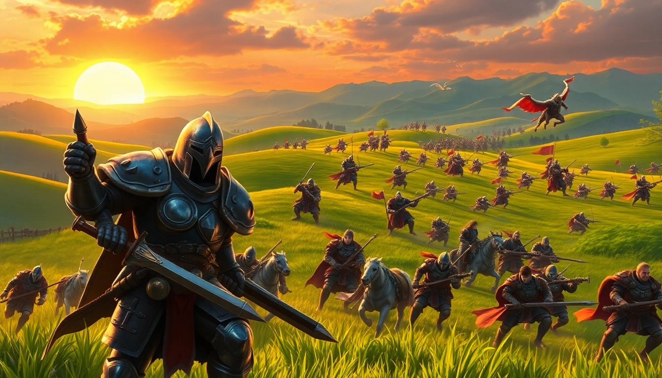 Engaging scene in Warlords 2 featuring warriors strategizing in battle.