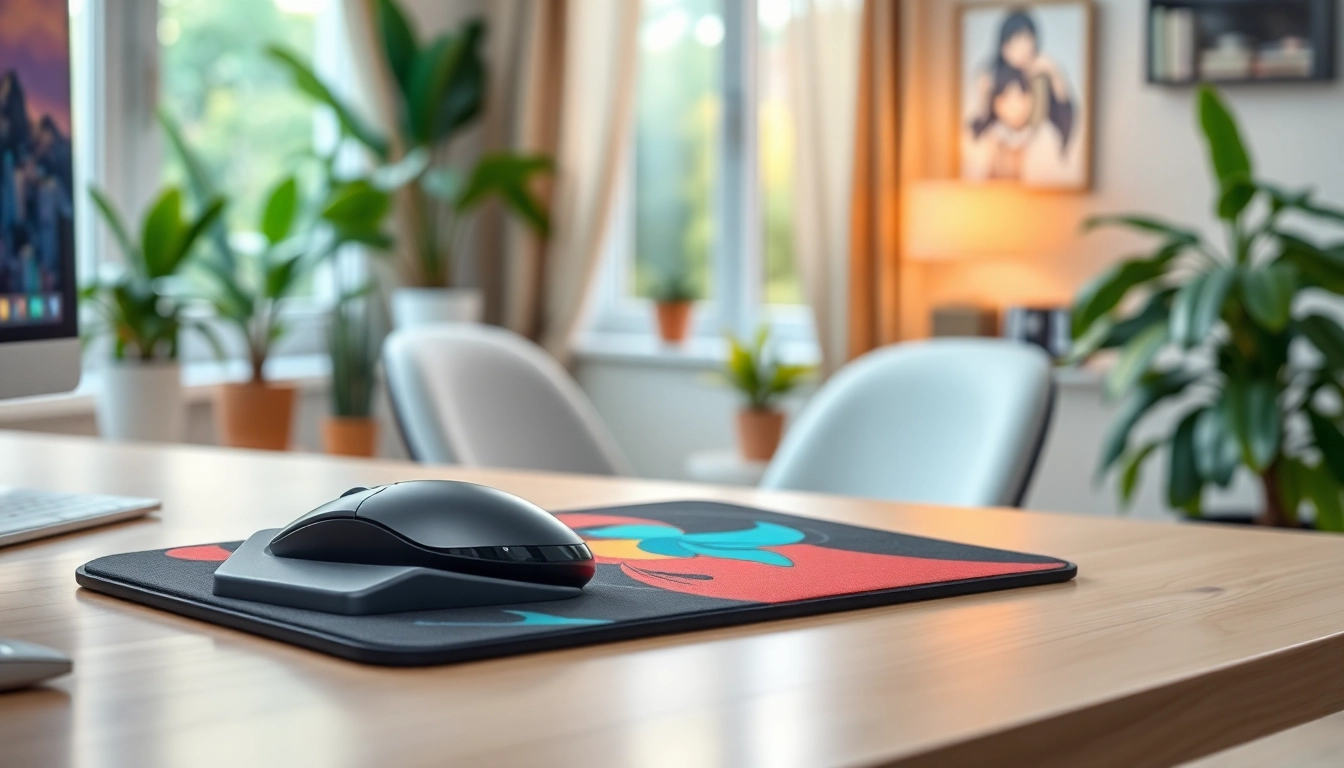 Enhance your workspace with a custom 3D mouse pad featuring wrist support and anime design.