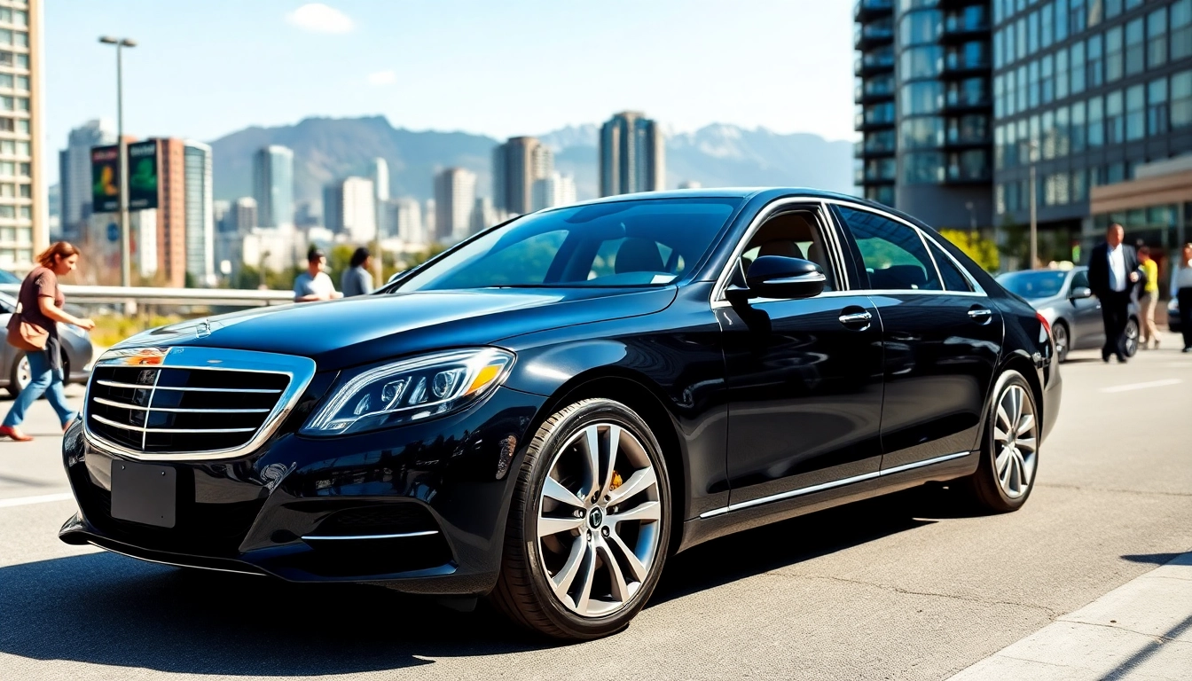 Experience premium car service vancouver bc with a professional chauffeur in an urban setting.