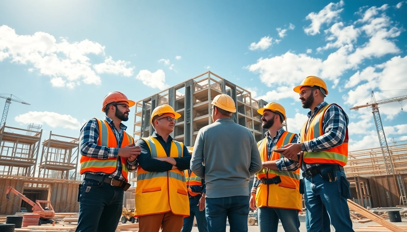 Southern California Contractors Association members collaborating on a construction project.