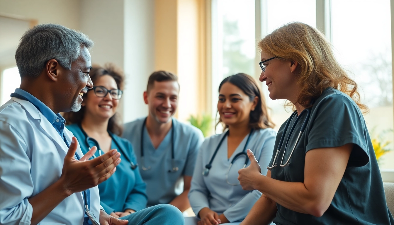 Supportive therapy session showcasing the VDAP Program principles among healthcare professionals.
