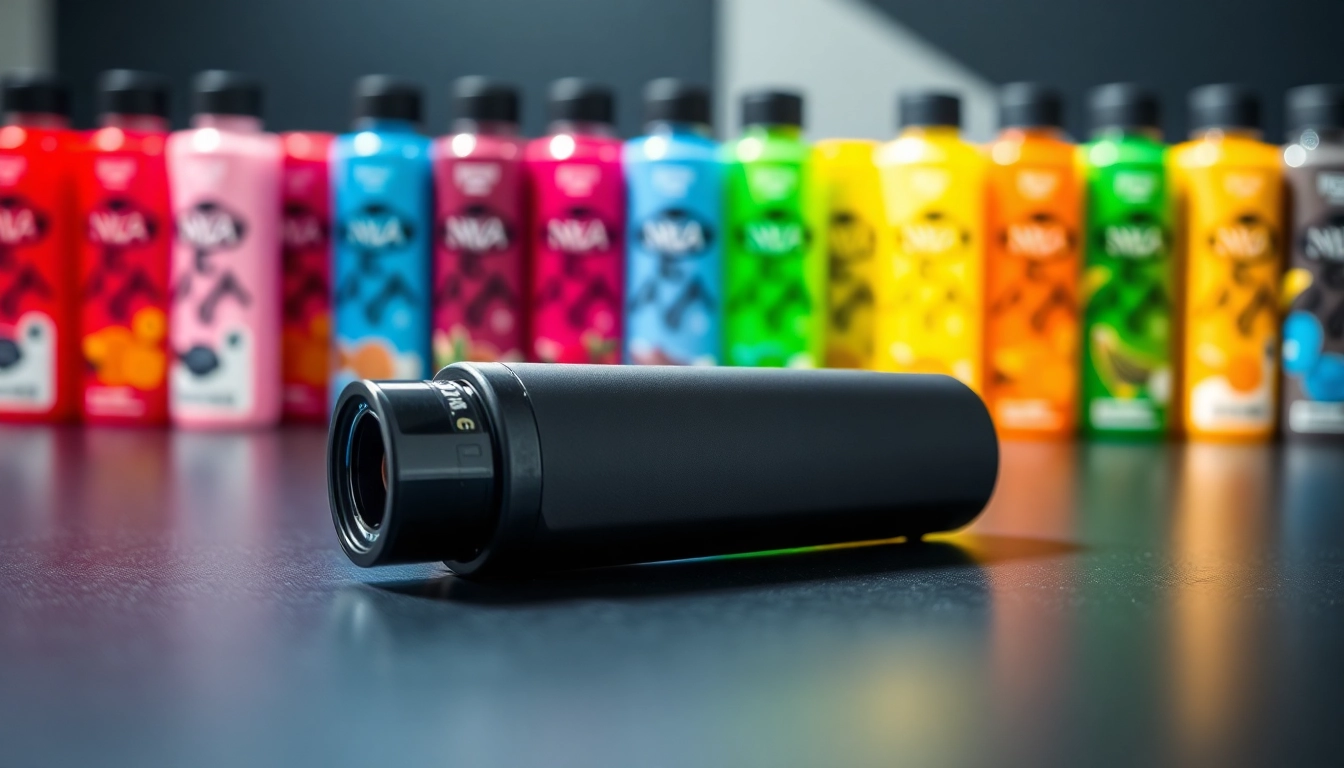 Explore NEXA Ultra 50000 Puffs disposable vape showcasing elegant design and vibrant e-liquids.