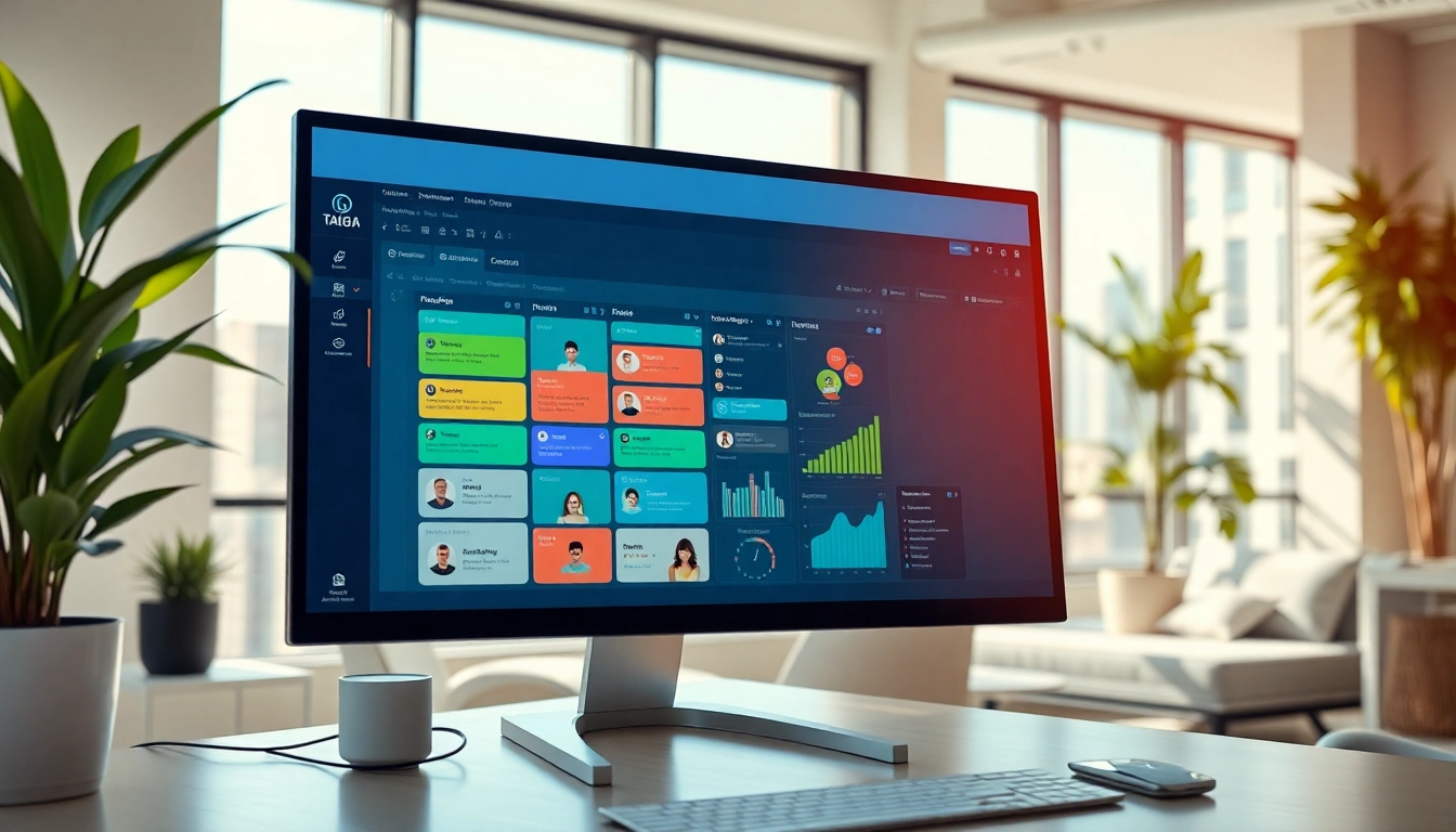 View Taiga project management interface displaying a vibrant Kanban board.
