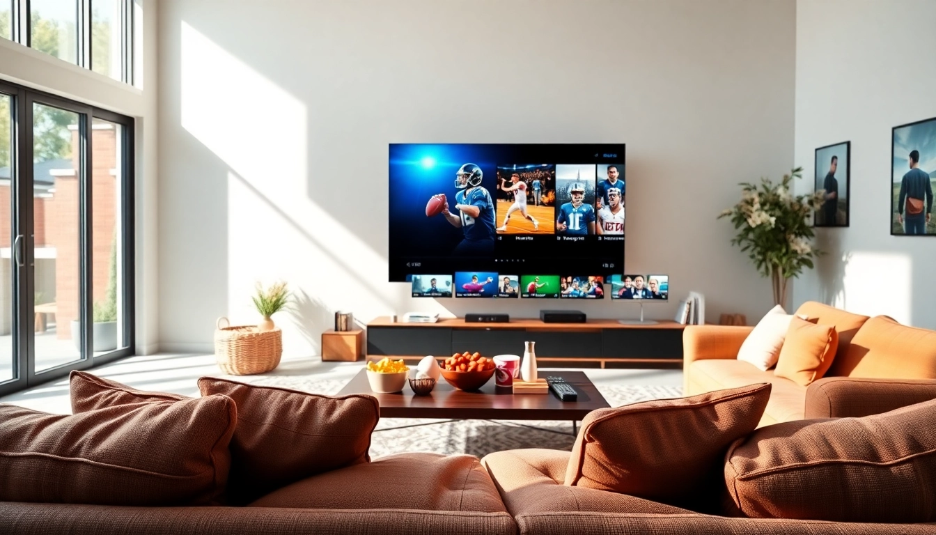 Comprar Listas IPTV en un ambiente acogedor disfrutando de películas y deportes.