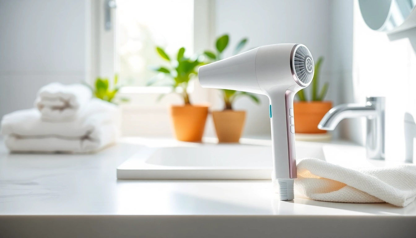 Craft a beautiful hairstyle with a lightweight hair dryer known for its sleek design and impressive efficiency.