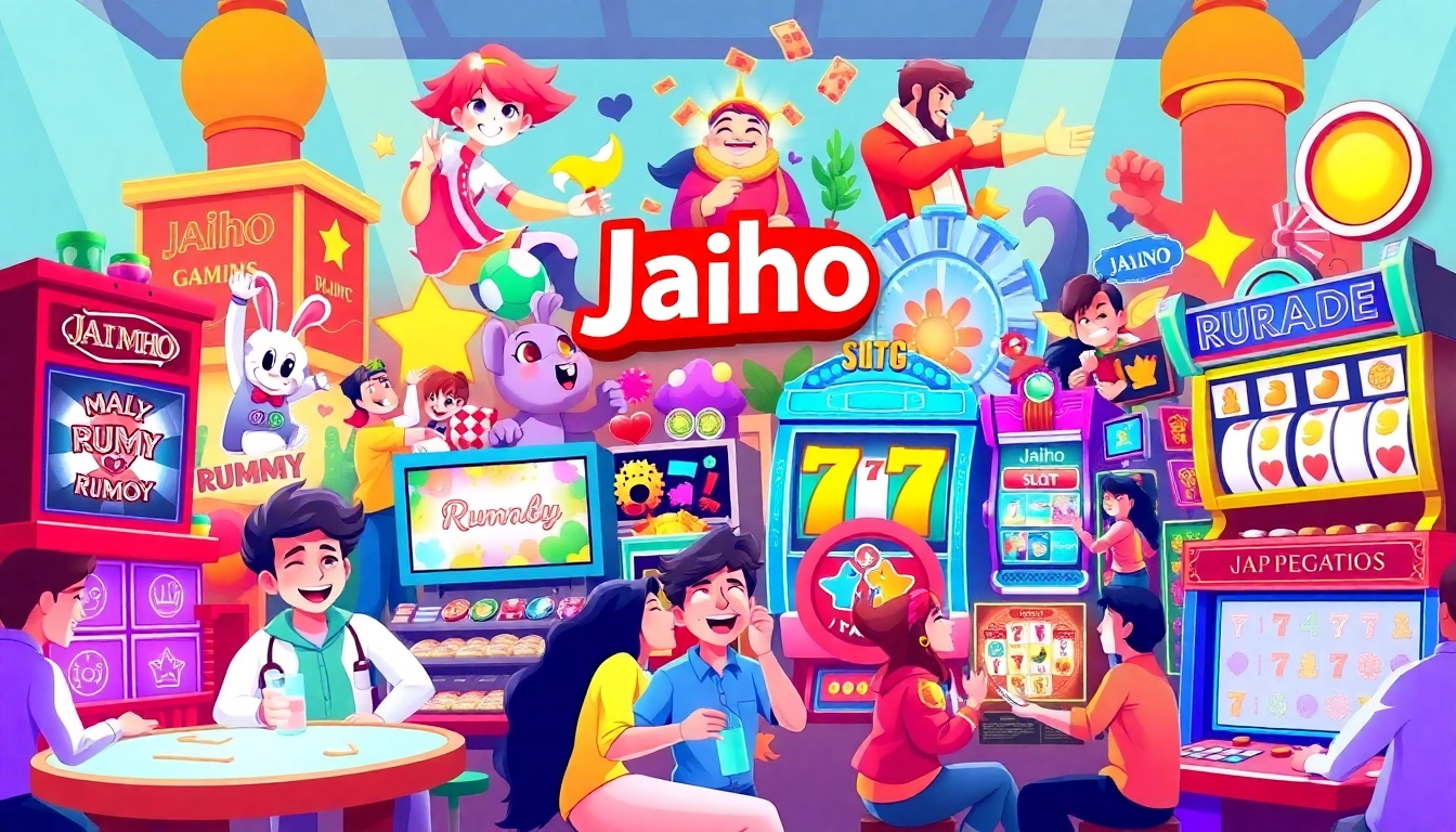 Explore all Jaiho games showcasing players engaged in dynamic gameplay with bright visuals and cheerful atmosphere.