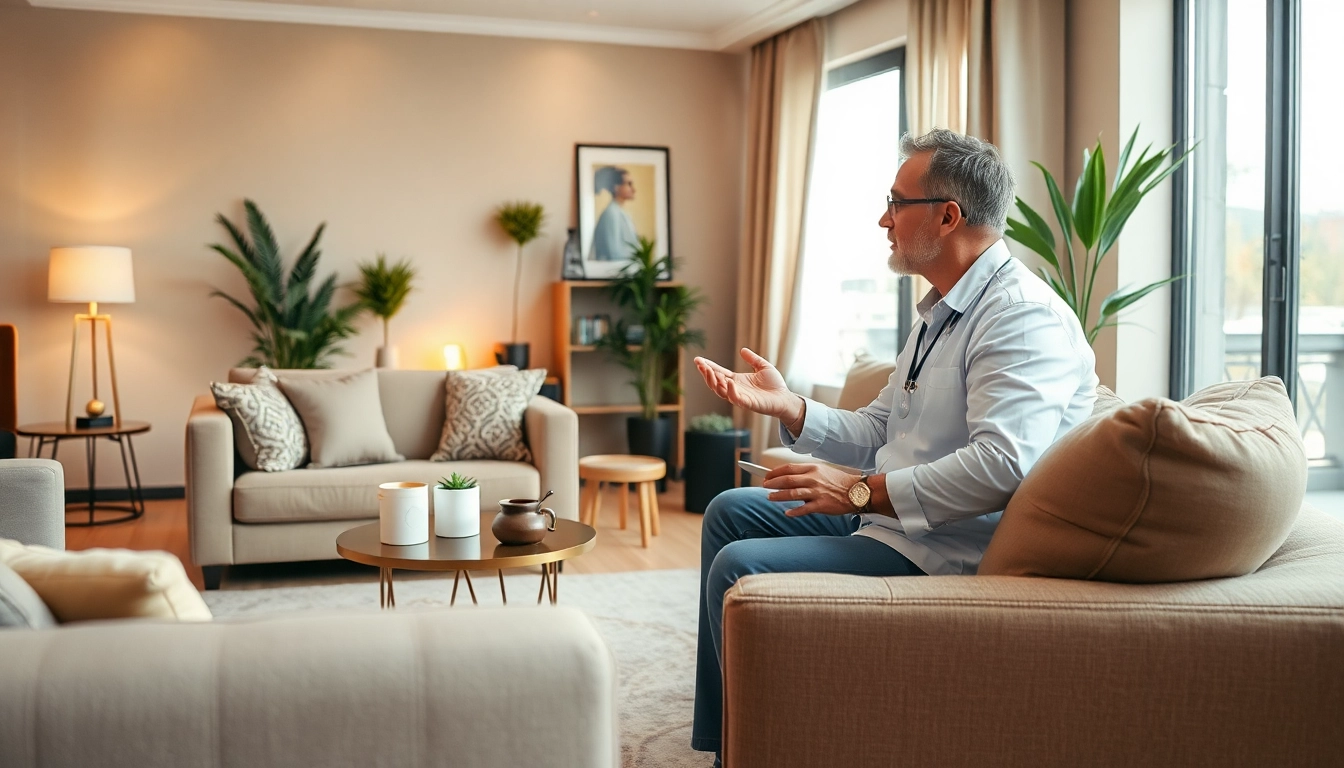 Engaging psychotherapy dubai session in a welcoming environment with a professional therapist.